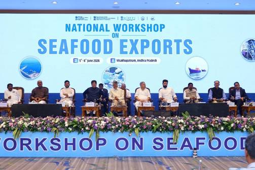 National Workshop on Seafood Exports at Visakhapatnam, Andhra Pradesh Convened by the Department of Fisheries in Collaboration with Ministry of Commerce &amp; Industry